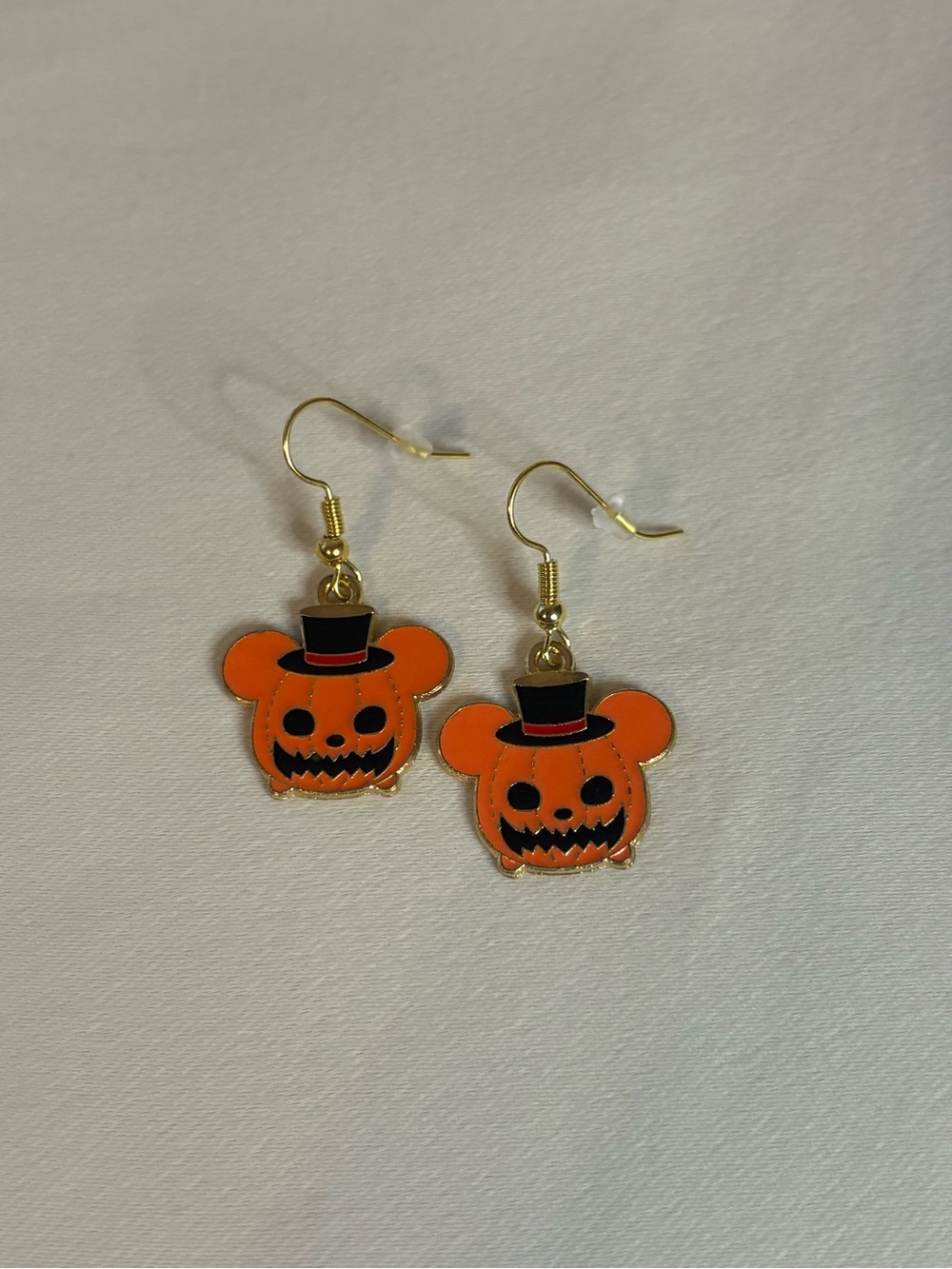 Handmade Mickey Mouse Pumpkin Earrings